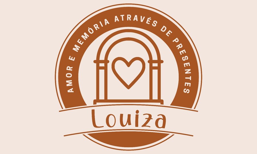 Selo da marca Louiza Presentes.